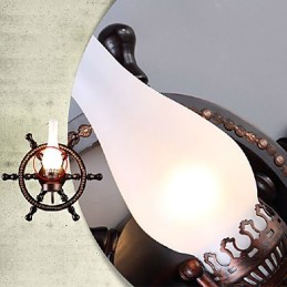 Applique murale une lumière et verre