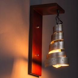 Appliques murales en bois antique 1 lumière