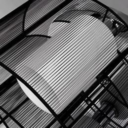 Plafonnier Design Moderne 2 Lumières Noir
