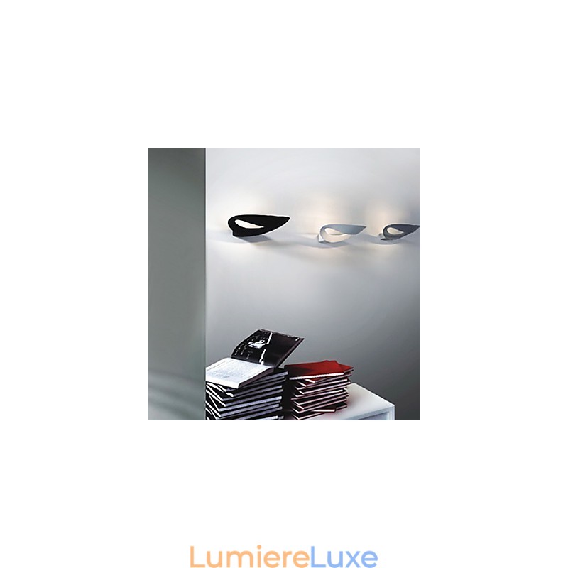 Applique murale artistique à 1 lumière en noir et blanc