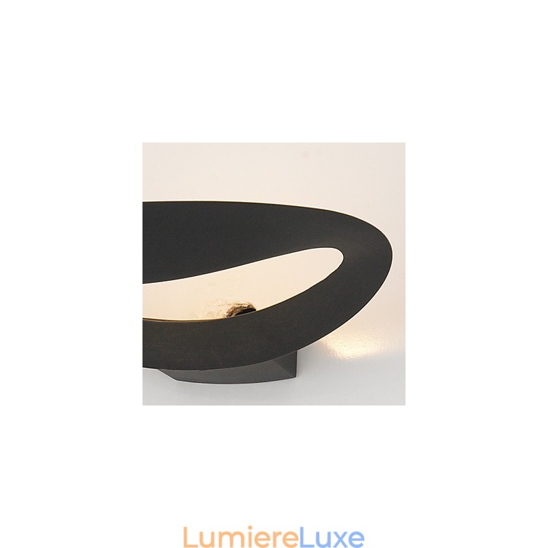 Applique murale artistique à 1 lumière en noir et blanc