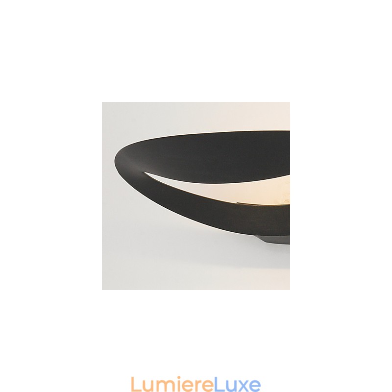 Applique murale artistique à 1 lumière en noir et blanc