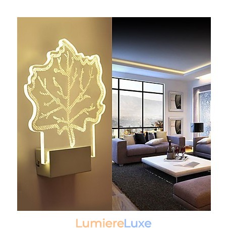 Applique murale en acrylique, lampe en PVC, puce lumineuse, moderne, contemporaine, en métal Applique murale en acrylique, lampe en PVC, puce lumineuse, moderne, contemporaine, en métal