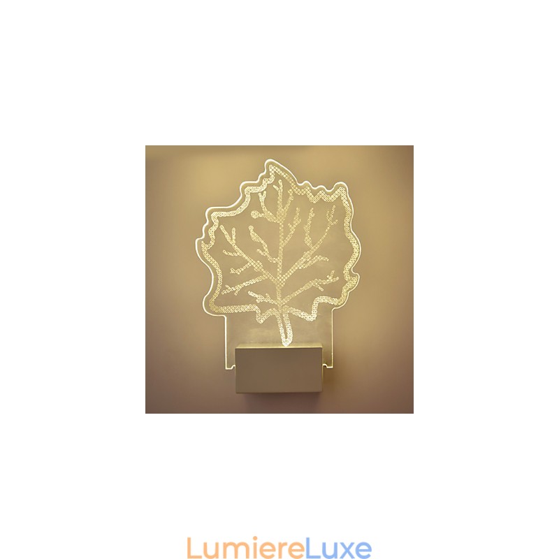 Applique murale en acrylique, lampe en PVC, puce lumineuse, moderne, contemporaine, en métal