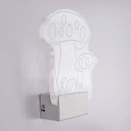 Applique murale en acrylique, lampe en PVC, lumière moderne contemporaine en métal