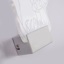 Applique murale en acrylique, lampe en PVC, lumière moderne contemporaine en métal