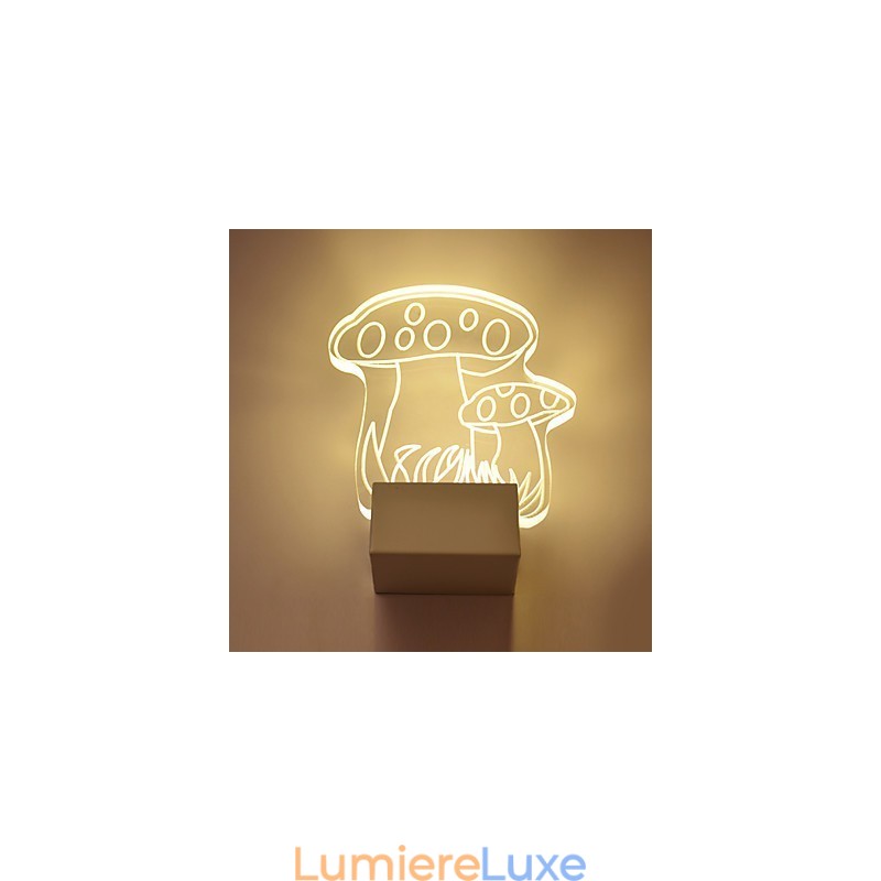 Applique murale en acrylique, lampe en PVC, lumière moderne contemporaine en métal