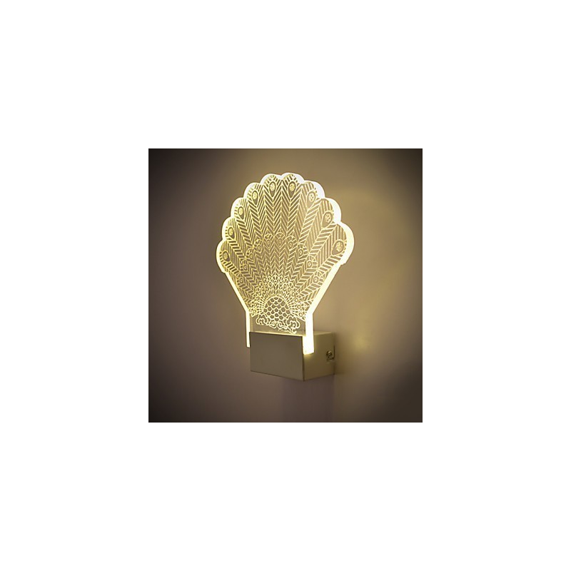 Applique murale en acrylique, lampe en PVC, lumière moderne contemporaine en métal