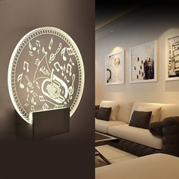 Applique murale en acrylique, lampe en PVC, lumière moderne contemporaine en métal