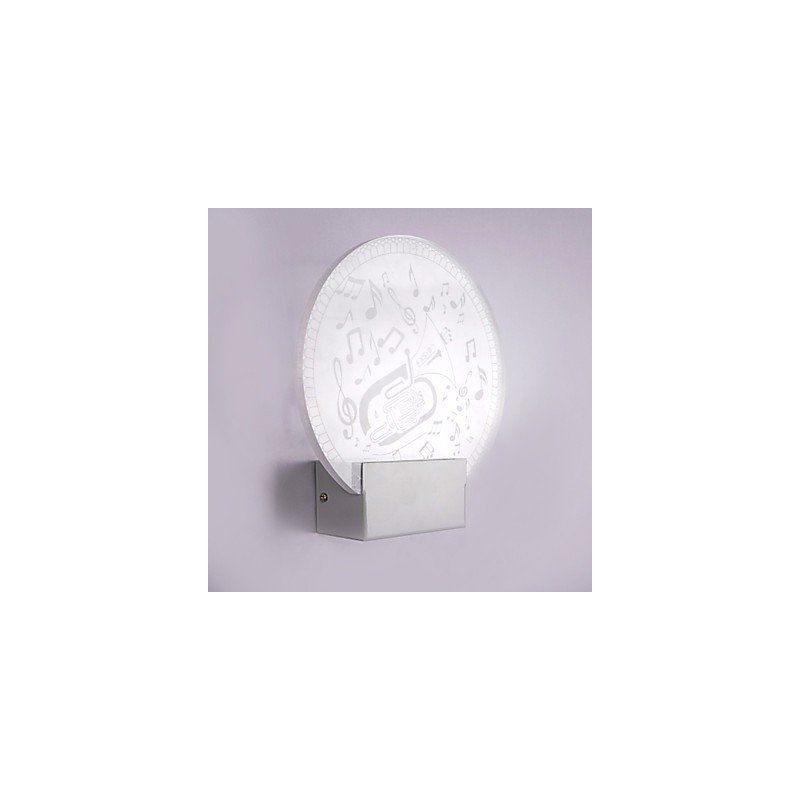 Applique murale en acrylique, lampe en PVC, lumière moderne contemporaine en métal