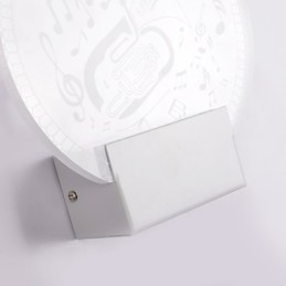 Applique murale en acrylique, lampe en PVC, lumière moderne contemporaine en métal