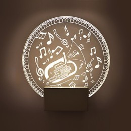 Applique murale en acrylique, lampe en PVC, lumière moderne contemporaine en métal