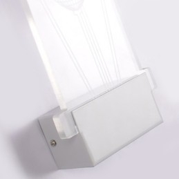Applique murale en acrylique, lampe en PVC, lumière moderne contemporaine en métal