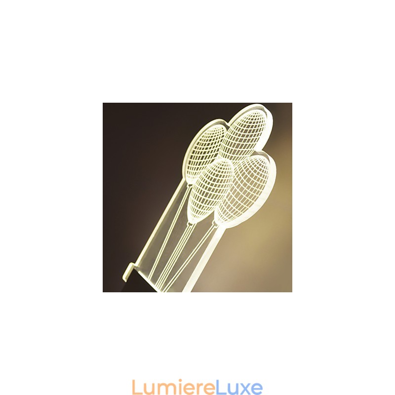 Applique murale en acrylique, lampe en PVC, lumière moderne contemporaine en métal