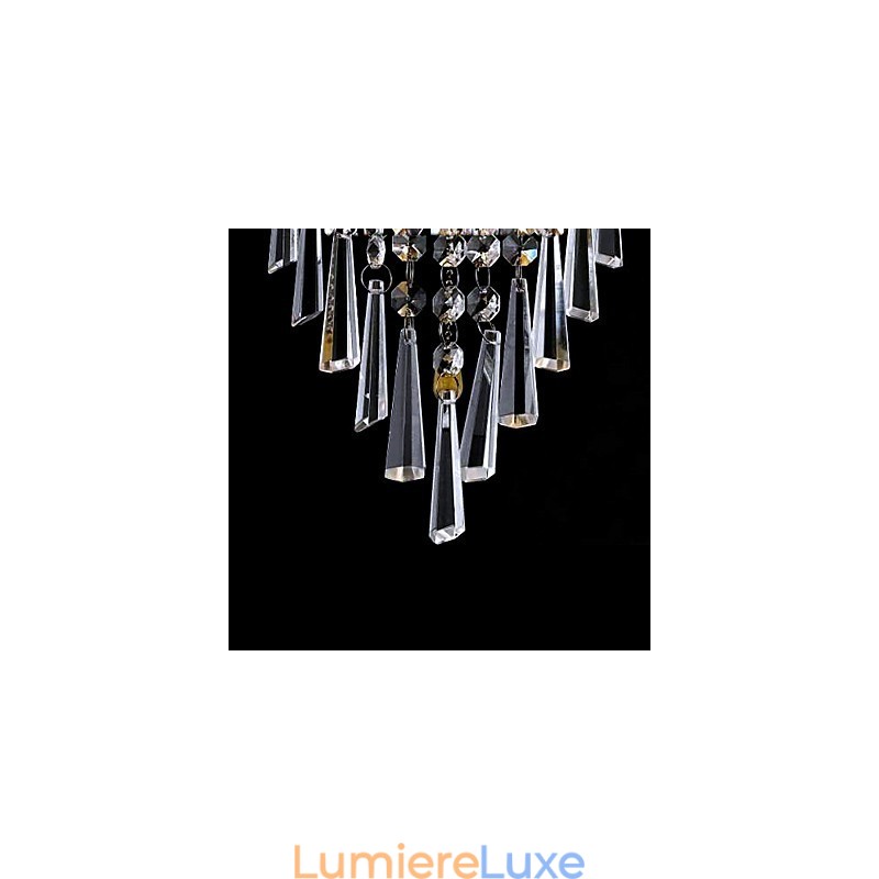 Applique murale élégante en cristal avec 1 lumière