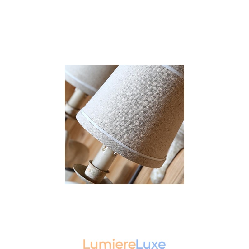 Appliques murales style mini style campagne bois bambou