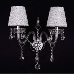 Appliques murales en cristal traditionnelles classiques en verre