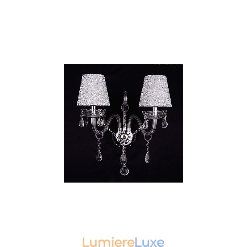 Appliques murales en cristal traditionnelles classiques en verre