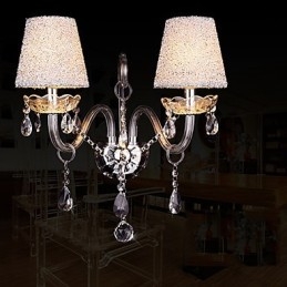 Appliques murales en cristal traditionnelles classiques en verre