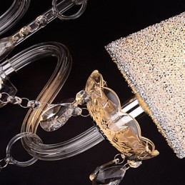 Appliques murales en cristal traditionnelles classiques en verre