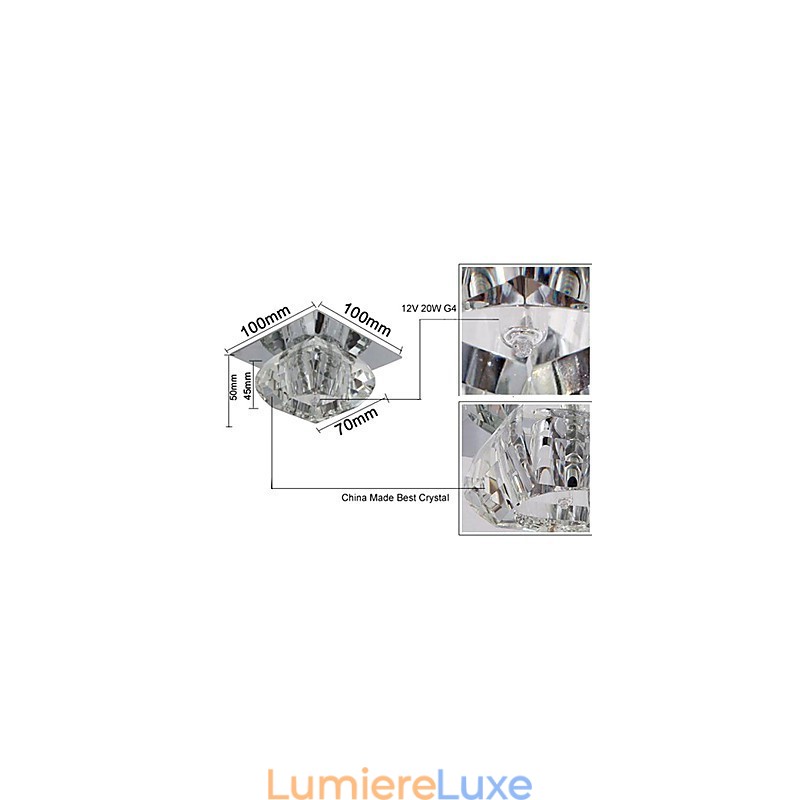 Plafonnier moderne et contemporain de style mini cristal