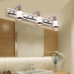 Éclairage de salle de bain moderne contemporain en métal