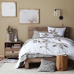 Applique murale moderne avec abat-jour tambour en verre