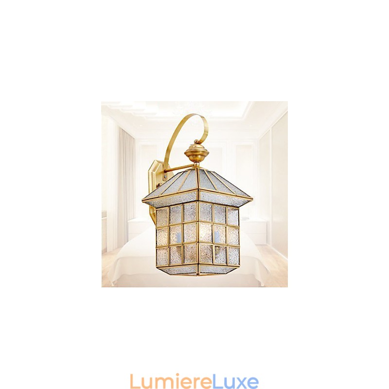 Lampe d'extérieur Lampe de jardin Lampe d'extérieur Lampe entièrement en cuivre D