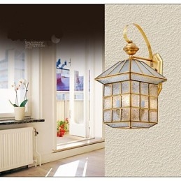 Lampe d'extérieur Lampe de jardin Lampe d'extérieur Lampe entièrement en cuivre D