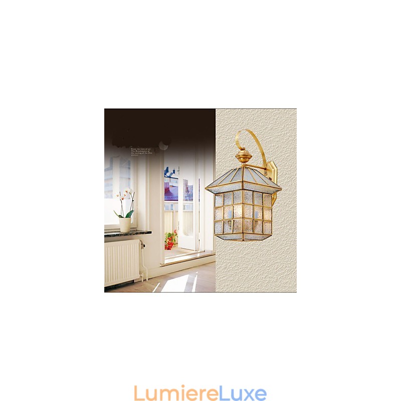 Lampe d'extérieur Lampe de jardin Lampe d'extérieur Lampe entièrement en cuivre D