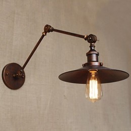 Appliques murales, lampes pivotantes, lampes de lecture, style mini, style rustique, style lodge, métal