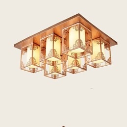 Un éclairage d'ambiance de plafond en fer de style chinois