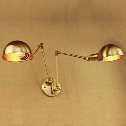 Le nouveau bronze nostalgique moderne rural campagne allée salon lumière chaude tête long bras de fer mur