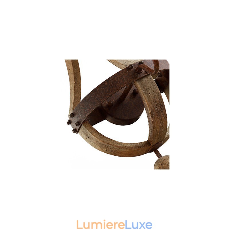 Appliques murales de style mini rustique Lodge bois bambou