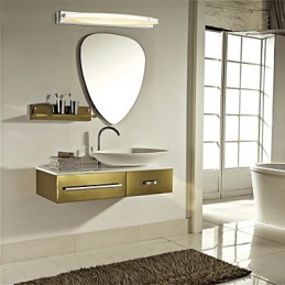 Lampe miroir en acier inoxydable et acrylique