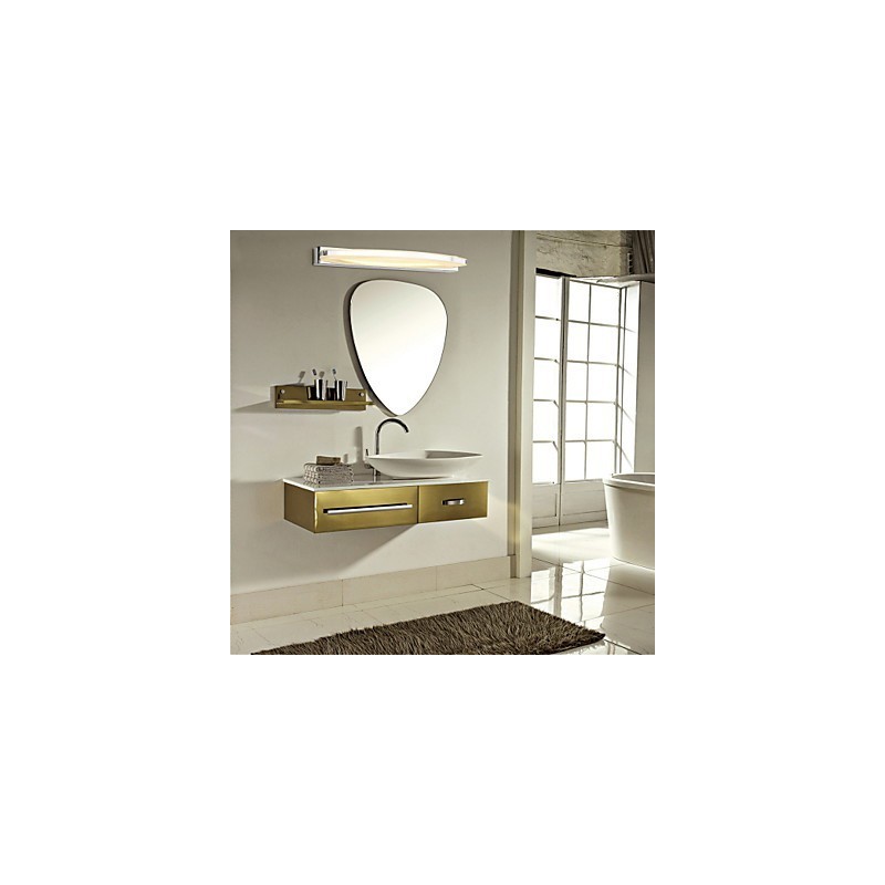 Lampe miroir en acier inoxydable et acrylique