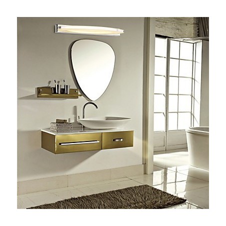 Lampe miroir en acier inoxydable et acrylique Lampe miroir en acier inoxydable et acrylique