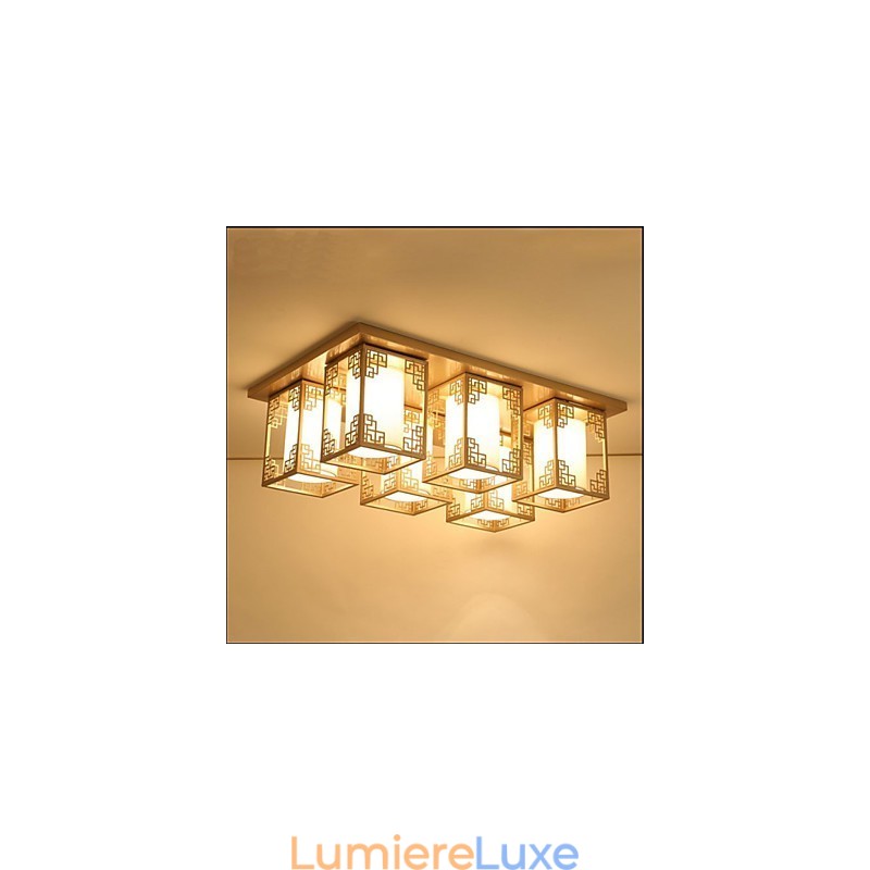 Un éclairage d'ambiance de plafond en fer de style chinois