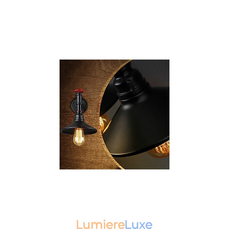 Mini applique murale 1 lumière en fer crème concis