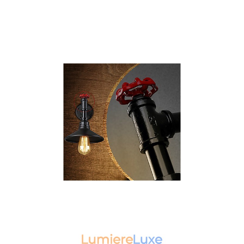 Mini applique murale 1 lumière en fer crème concis