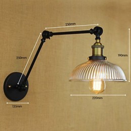 Appliques murales, lampes pivotantes, lampes de lecture, style mini, style rustique, style lodge, métal