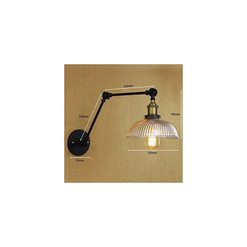 Appliques murales, lampes pivotantes, lampes de lecture, style mini, style rustique, style lodge, métal