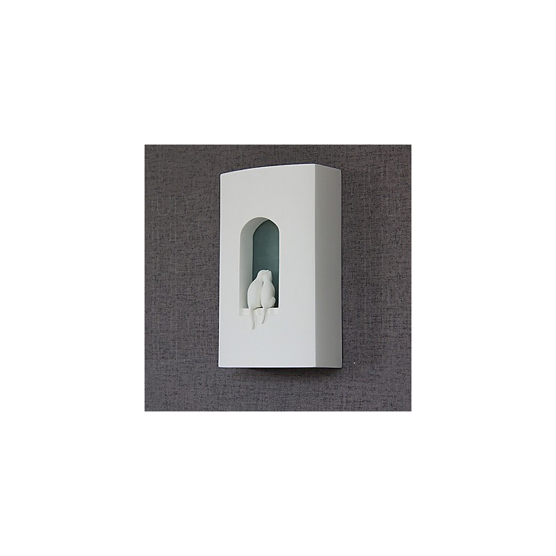 Applique murale blanche moderne et tendance, lampe de chevet, miroir, lampe de chambre à coucher