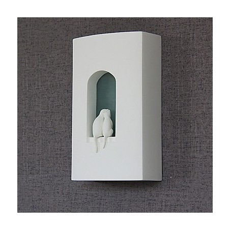 Applique murale blanche moderne et tendance, lampe de chevet, miroir, lampe de chambre à coucher Applique murale blanche moderne et tendance, lampe de chevet, miroir, lampe de chambre à coucher