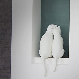 Applique murale blanche moderne et tendance, lampe de chevet, miroir, lampe de chambre à coucher