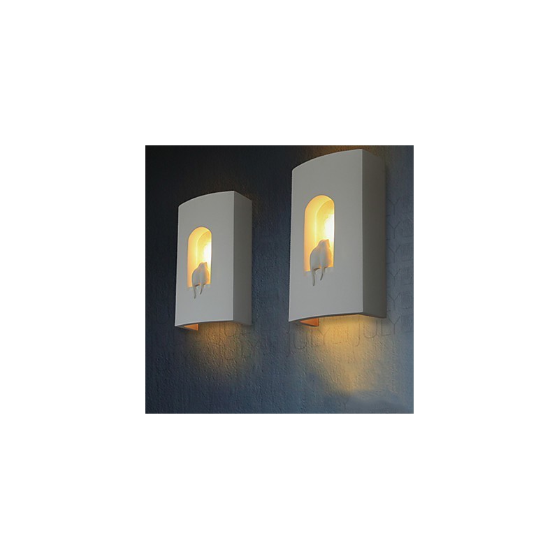 Applique murale blanche moderne et tendance, lampe de chevet, miroir, lampe de chambre à coucher
