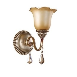 Applique murale en fer forgé style européen, style ancien, luminaire décoratif d'intérieur, idéal pour une chambre à coucher