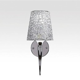 Lampe de chevet argentée, applique murale de lecture, siphon de plomberie, éclairage de miroir d'arrière-plan