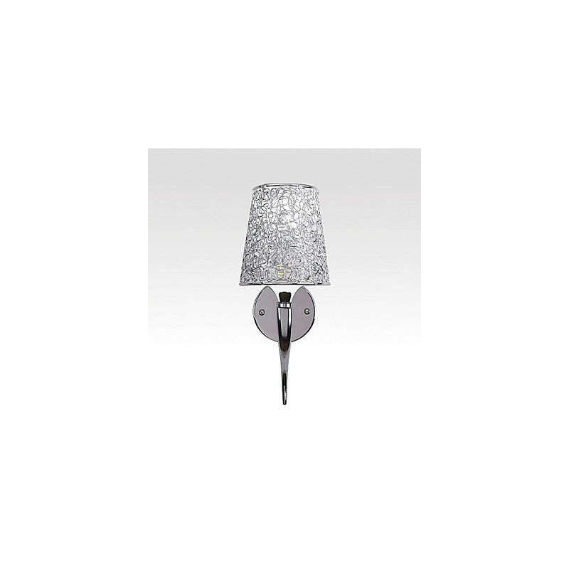 Lampe de chevet argentée, applique murale de lecture, siphon de plomberie, éclairage de miroir d'arrière-plan