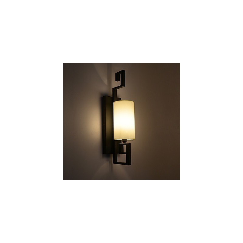 Lampe murale en tissu blanc de style américain moderne et antique pour salon, chambre à coucher, chambre d'hôtel